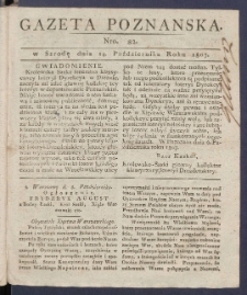 Gazeta Poznańska R. 1807, nr 82