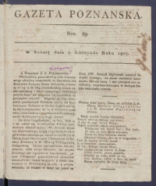 Gazeta Poznańska R. 1807, nr 89