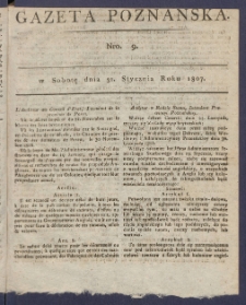 Gazeta Poznańska R. 1807, nr 9