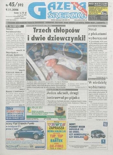 Gazeta Średzka 2006.11.09 Nr45/592