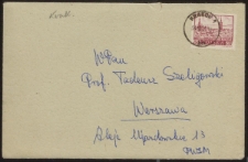 [List] : do Tadeusza Szeligowskiego : od Krystyny Niżyńskiej : [1961]