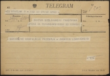 [Telegram] : do Tadeusza Szeligowskiego : [4]