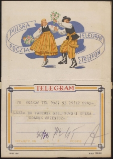 [Telegram] : do Tadeusza Szeligowskiego : [14]