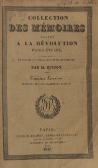 M&eacute;moires de lord Clarendon [...]. T. 3