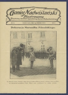 Goniec Nadwiślański Ilustrowany : bezpłatny dodatek tygodniowy Gońca Nadwiślańskiego 1927.12.04 R.1 Nr37