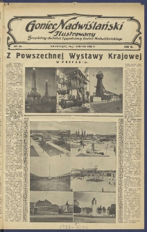 Goniec Nadwiślański Ilustrowany : bezpłatny dodatek tygodniowy Gońca Nadwiślańskiego 1929.08.18 R.3 Nr33