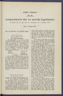 Gesamt&uuml;berblick &uuml;ber die Polnische Tagesliteratur 1897.10.04 R.6 Nr39