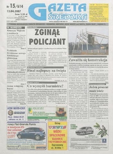 Gazeta Średzka 2007.04.12 Nr15/614