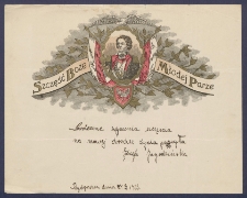 Telegram patriotyczny : Szczęść Boże Młodej Parze