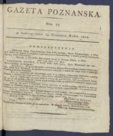 Gazeta Poznańska R. 1808, nr 77