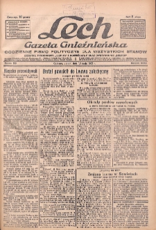 Lech.Gazeta Gnieźnieńska: codzienne pismo polityczne dla wszystkich stan&oacute;w. Dodatki: tygodniowy "Lechita" i powieściowy oraz dwutygodnik "Leszek" 1932.05.13 R.33 Nr109