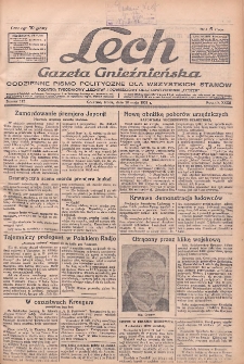 Lech.Gazeta Gnieźnieńska: codzienne pismo polityczne dla wszystkich stan&oacute;w. Dodatki: tygodniowy "Lechita" i powieściowy oraz dwutygodnik "Leszek" 1932.05.18 R.33 Nr112
