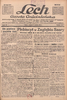 Lech.Gazeta Gnieźnieńska: codzienne pismo polityczne dla wszystkich stan&oacute;w. Dodatki: tygodniowy "Lechita" i powieściowy oraz dwutygodnik "Leszek" 1935.01.15 R.36 Nr12