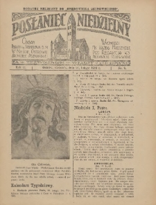 Posłaniec Niedzielny: organ Parafii św. Stanisława BM w Mieście Ostrowie Archidiec. Poznańskiej 1928.02.26 R.2 Nr9