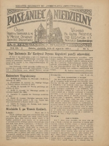 Posłaniec Niedzielny: organ Parafii św. Stanisława BM w Mieście Ostrowie Archidiec. Poznańskiej 1929.01.13 R.3 Nr2