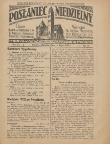 Posłaniec Niedzielny: organ Parafii św. Stanisława BM w Mieście Ostrowie Archidiec. Poznańskiej 1929.07.14 R.3 Nr28