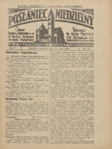 Posłaniec Niedzielny: organ Parafii św. Stanisława BM w Mieście Ostrowie Archidiec. Poznańskiej 1931.05.31 R.5 Nr22