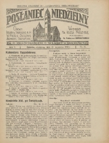 Posłaniec Niedzielny: organ Parafii św. Stanisława BM w Mieście Ostrowie Archidiec. Poznańskiej 1931.09.13 R.5 Nr37