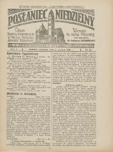 Posłaniec Niedzielny: organ Parafii św. Stanisława BM w Mieście Ostrowie Archidiec. Poznańskiej 1931.12.06 R.5 Nr49