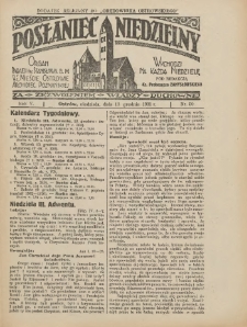 Posłaniec Niedzielny: organ Parafii św. Stanisława BM w Mieście Ostrowie Archidiec. Poznańskiej 1931.12.13 R.5 Nr50
