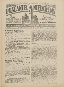 Posłaniec Niedzielny: organ Parafii św. Stanisława BM w Mieście Ostrowie Archidiec. Poznańskiej 1931.12.20 R.5 Nr51