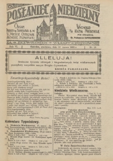 Posłaniec Niedzielny: organ Parafii św. Stanisława BM w Mieście Ostrowie Archidiec. Poznańskiej 1932.03.27 R.6 Nr13