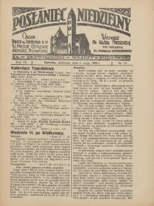 Posłaniec Niedzielny: organ Parafii św. Stanisława BM w Mieście Ostrowie Archidiec. Poznańskiej 1932.05.08 R.6 Nr19