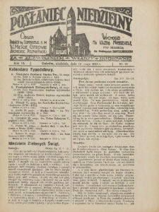 Posłaniec Niedzielny: organ Parafii św. Stanisława BM w Mieście Ostrowie Archidiec. Poznańskiej 1932.05.15 R.6 Nr20