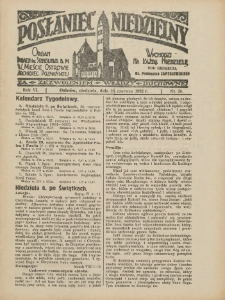 Posłaniec Niedzielny: organ Parafii św. Stanisława BM w Mieście Ostrowie Archidiec. Poznańskiej 1932.06.26 R.6 Nr26