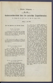 Gesamt&uuml;berblick &uuml;ber die Polnische Tagesliteratur 1895.07.01 R.4 Nr26