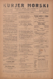 Kurjer Morski Codzienny i Gazeta Dr&oacute;g Żeglownych = Daily Harbour News 1930.02.22 R.4 Nr42