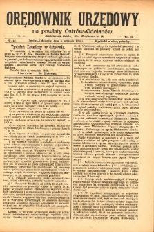Orędownik Urzędowy na Powiat Ostr&oacute;w-Odolan&oacute;w 1925.09.08 R.74 Nr.40