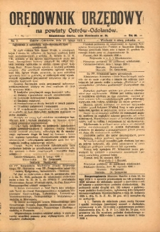 Orędownik Urzędowy na Powiat Ostr&oacute;w-Odolan&oacute;w 1926.02.19 R.75 Nr.7