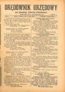 Orędownik Urzędowy na Powiat Ostr&oacute;w-Odolan&oacute;w 1926.05.11 R.75 Nr.18