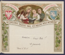 Telegram patriotyczny : Cel narodowy i dobroczynny [DZS 92 III/134]