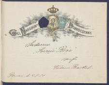 Telegram patriotyczny : Cel narodowy i dobroczynny [DZS 92 III/155]