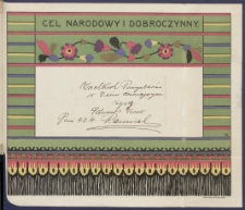 Telegram patriotyczny : Cel narodowy i dobroczynny [DZS 92 III/156]