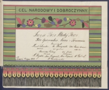 Telegram patriotyczny : Cel narodowy i dobroczynny [DZS 92 III/197]