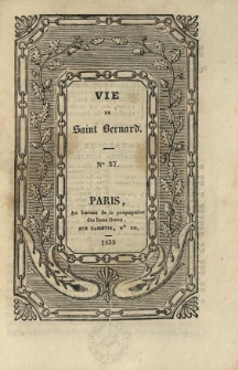 Vie de Saint Bernard