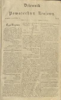 Dziennik Powszechny Krajowy. 1831.01.14 Nr13