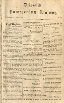 Dziennik Powszechny Krajowy. 1831.02.20 Nr50