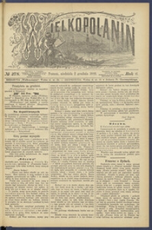 Wielkopolanin 1888.12.02 R.6 Nr278