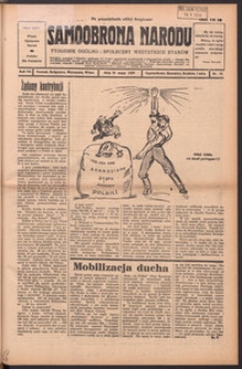 Samoobrona Narodu : tygodnik og&oacute;lno-społeczny wszystkich stan&oacute;w 1939.05.21 R.7 Nr 21