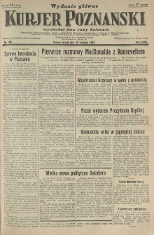 Kurier Poznański 1933.04.25 R.28 nr189