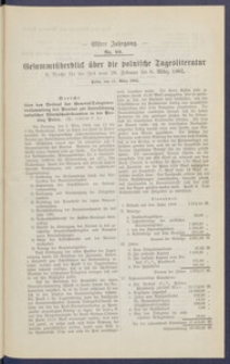Gesamt&uuml;berblick &uuml;ber die Polnische Tagesliteratur 1902.03.11 R.11 Nr10