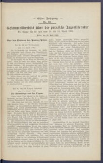 Gesamt&uuml;berblick &uuml;ber die Polnische Tagesliteratur 1902.04.22 R.11 Nr16