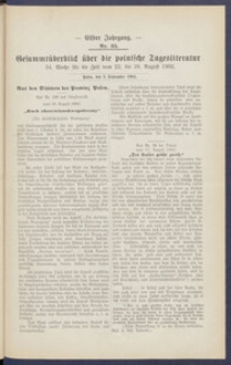 Gesamt&uuml;berblick &uuml;ber die Polnische Tagesliteratur 1902.09.02 R.11 Nr35