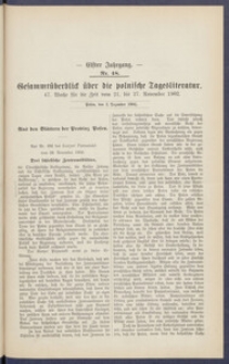 Gesamt&uuml;berblick &uuml;ber die Polnische Tagesliteratur 1902.12.02 R.11 Nr48