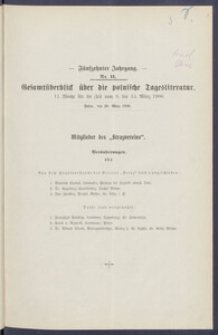 Gesamt&uuml;berblick &uuml;ber die Polnische Tagesliteratur 1906.03.20 R.15 Nr11