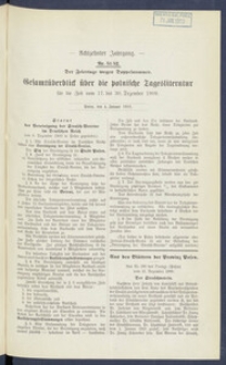 Gesamt&uuml;berblick &uuml;ber die Polnische Tagesliteratur 1910.01.04 R.17 Nr51/52